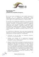 Carta de Vicente Fox Quesada, Presidente dos Estados Unidos Mexicanos, dirigida ao Presidente da República Portuguesa, Jorge Sampaio, convidando-o a participar na Conferência internacional sobre financiamento para o desenvolvimento das Nações Unidas, a ter lugar em Monterrey em março de 2002