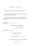 Decreto que nomeia, sob proposta do Governo, o embaixador Álvaro Manuel Soares Guerra para o cargo de Embaixador de Portugal em Estocolmo [Suécia].