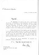 Carta do Presidente da República, Mário Soares, endereçada ao Imperador Akihito do Japão, convidando-o formalmente para uma visita oficial a Portugal, em data a acertar pela via diplomática.