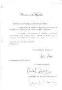 Decreto de nomeação do ministro plenipotenciário António Manuel Canastreiro Franco para exercer o cargo de Embaixador de Portugal em S.Tomé [e Príncipe]. 