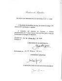 Decreto que nomeia, sob proposta do Governo, o Ministro Plenipotenciário de 1.ª classe, Zózimo Justo da Silva, para o cargo de Embaixador de Portugal em Bucareste [Roménia].