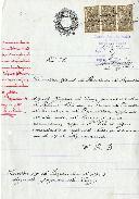 Requerimento manuscrito de Armando Gaspar da Cruz, Guarda de 2ª classe dos Palácios Nacionais, ao serviço da Secretaria da Presidência da República, dirigido ao Secretário Geral da PR, solicitando que lhe seja concedida uma licença de 15 dias úteis, com início a 18 de dezembro de 1922, por motivos de casamento. 