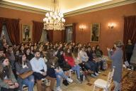 No âmbito do Programa Cientistas no Palácio de Belém, realiza.se uma sessão com a bióloga Maria Manuel Mota, com alunos do ensino secundário, a 28 de novembro de 2017