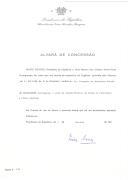 Alvará de Concessão, a título póstumo, do Grau de Grande-Oficial da Ordem da Liberdade a Fernando de Abranches Ferrão.