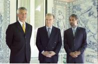 Almoço oferecido pelo Presidente da República, Jorge Sampaio, em honra do Representante do Secretário-Geral das Nações Unidas em Timor-Leste, Sérgio Vieira de Mello, no Palácio de Belém, a 23 de junho de 2000