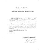 Decreto que nomeia, sob proposta do Governo, o Major-general Cristóvão Manuel Avelar de Sousa para o cargo de Comandante da Brigada Aerotransportada Independente.