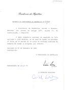 Decreto que revoga, por indulto, a pena acessória de expulsão do País, aplicada a José Moreira, no Proc.º n.º 4/91 da 2.ªsecção do 3.º uízo do Tribunal Judicial da Comarca de Oeiras. 