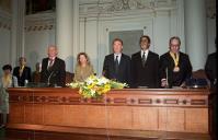 Deslocação do Presidente da República, Jorge Sampaio, à Academia Portuguesa de Medicina, onde assiste à Sessão Solene do Ano Académico de 1998, a 24 de julho de 1998