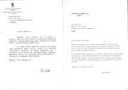Carta de Árpad Göncz, Presidente da República da Hungria, endereçada ao Presidente da República Portuguesa, Mário Soares, agradecendo mensagem de condolências pelo falecimento do Primeiro Ministro, Jozsef Antall.