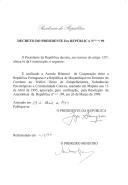 Decreto que ratifica o Acordo Bilateral de Cooperação entre a República Portuguesa e a República de Moçambique no Domínio do Combate ao Tráfico Ilícito de Estupefacientes, Substâncias Psicotrópicas e Criminalidade Conexa, assinado no Maputo aos 13 de abril de 1995.