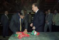 O Presidente da República, Jorge Sampaio, oferece um jantar em honra dos Atletas que participaram no Campeonato Europeu de Atletismo em Valença, no Palácio de Belém, a 13 de março de 1998