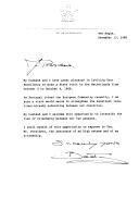 Carta da Rainha Beatriz da Holanda convidando [o Presidente da República, Mário Soares] para uma visita de Estado aos Países Baixos, entre 2 e 4 de outubro de 1989.