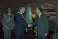 Audiência concedida pelo Presidente da República, Jorge Sampaio, ao Embaixador da Holanda, Herman du Marchie Sarvaas, a 19 de janeiro de 1999