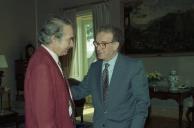 Almoço do Presidente da República, Jorge Sampaio, com o jornalista José Gurriaran, a 11 de setembro de 1996
