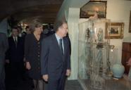 Deslocação do Presidente da República, Jorge Sampaio, à Cordoaria Nacional, onde preside à Sessão Inaugural da II Bienal de Antiguidades da Associação Portuguesa de Antiquários, a 16 de abril de 1997