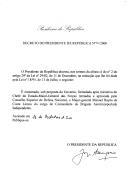 Decreto que exonera, sob proposta do Governo, o Major-general Manuel Bação da Costa Lemos do cargo de Comandante da Brigada Aerotransportada Independente.