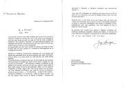Carta do Presidente da República, Jorge Sampaio, dirigida ao Presidente da Confederação Suíça, Pascal Couchepin, reafirmando a satisfação de o ter recebido em Lisboa e enviando saudações por parte de uma cidadã portuguesa sua conhecida.