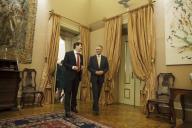 O Presidente da República, Aníbal Cavaco Silva, recebe o Presidente da República da Hungria, János Áder, que se encontra em Portugal em visita privada, a 6 de março de 2015
