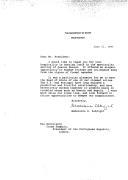 Carta da Secretária de Estado americana, Madeleine K. Albrighth, dirigida ao Presidente da República Portuguesa, Jorge Sampaio, agradecendo a a hospitalidade por ocasião de almoço no Palácio de Queluz.
