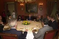 O Presidente da República, Jorge Sampaio, oferece um almoço aos líderes parlamentares, no Palácio de Belém, a 12 de julho de 2003
