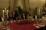 O Presidente da República, Jorge Sampaio, oferece um jantar em honra do do Corpo Diplomático, no Palácio Nacional da Ajuda, a 7 de janeiro de 2003