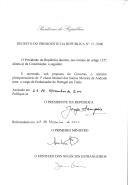 Decreto que nomeia, sob proposta do Governo, o ministro plenipotenciário de 1.ª classe, Manuel dos Santos Moreira de Andrade, para o cargo de Embaixador de Portugal em Tunis [Tunísia].