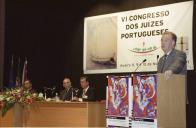 O Presidente da República, Jorge Sampaio, preside à abertura solene do VI Congresso da Magistratura Judicial, "Justiça e Opinião Pública", no Auditório do Forum Aveiro, a 8 de novembro de 2001