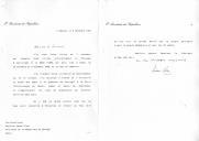 Carta do Presidente da República, Mário Soares, dirigida ao Presidente da República do Senegal, Abdou Diouf, informando ter transmitido ao Governo português o convite para a participação de Portugal na 8ª FIDAK e manifestando o gosto que teve em encontrar-se com o chefe de Estado senegalês em Bruxelas.
