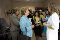 A Dra. Maria Cavaco Silva visita, no Hospital dos Capuchos, em Lisboa, a Unidade de Dor Crónica, por ocasião da Semana Europeia de Luta contra a Dor, a 22 de outubro de 2008