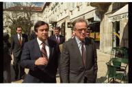 Receção do Presidente da República, Jorge Sampaio, ao Primeiro-Ministro, António Guterres, para a primeira reunião de trabalho, a 14 de março de 1996