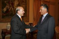 Audiência concedida pelo Presidente da República, Aníbal Cavaco Silva, ao Secretário-Geral da Organização para a Cooperação e Desenvolvimento Económico (OCDE), Angel Gurria, a 3 de maio de 2007