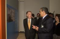 O Presidente da República, Jorge Sampaio, preside à inauguração da Exposição Retrospetiva de Eduardo Nery, no Museu Nacional do Azulejo, a 28 de outubro de 2003