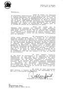 Carta de Patricio Aylwin Azocar, Presidente da República do Chile, dirigida ao Dr. Mário Soares, agradecendo a presença de uma delegação portuguesa nos atos de transmissão presidencial, em março de 1990, e o papel de destaque de Portugal na solidariedade demonstrada com o processo de regresso à Democracia do Chile.