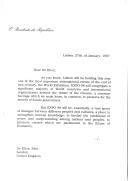 Carta do Presidente da República, Jorge Sampaio, dirigida a Sir Elton John, convidando-o a estar presente na EXPO 98, na qualidade de grande apoiante e patrocinador da campanha contra as minas anti-pessoais da Cruz Vermelha, tema do stand daquele organismo na Exposição Mundial de Lisboa.