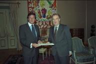 Audiência concedida pelo Presidente da República, Jorge Sampaio, ao Embaixador de Portugal em Havana, Alfredo Duarte Costa, a 15 de março de 1999