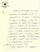 Parecer manuscrito, assinado por José Vianna da Motta, favorável à proposta de concessão do Grau de Cavaleiro da Ordem Militar de Santiago da Espada, a Virgínia de Sousa Vitorino.