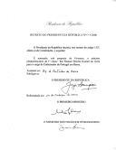 Decreto que nomeia, sob proposta do Governo, o ministro plenipotenciário de 1.ª classe, Rui Manuel Pereira Goulart de Ávila, para o cargo de Embaixador de Portugal em Berna [Suíça].
