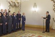 O Presidente da República, Aníbal Cavaco Silva, recebe em audiência os Presidentes dos Parlamentos da União para o Mediterrâneo, a 11 de maio de 2015