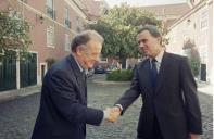 Deslocação do Presidente da República, Jorge Sampaio, à Embaixada de França, para almoço com os Embaixadores dos países da União Europeia, oferecido pelo Embaixador da República Francesa em Lisboa, a 23 de outubro de 2000