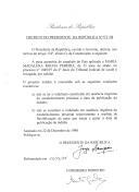 Decreto que revoga, por indulto, a pena acessória de expulsão do País aplicada a Maria Madalena Rocha Pereira, de 33 anos de idade, no processo n.º 1049/97 do 2.º Juízo do Tribunal Judicial de Loulé.