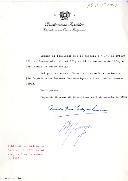 Decreto que nomeia, nos termos do § 1º. do artigo 28.º do  Decreto n.º 44.721 de 24/11/1962, como Chanceler das Ordens Nacionais (do Império e do Infante Dom Henrique), o Prof. Doutor Damião Peres. 