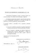 Decreto que indulta, na parte não cumprida, a pena de prisão aplicada a José Guilherme Ramalho, de 52 anos de idade, no processo n.º 136/94 do Tribunal do Círculo do Barreiro.