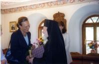 Visita de Maria José Ritta ao Mosteiro de Rila em 26 de junho de 2004