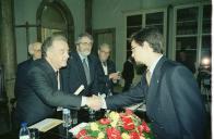 Deslocação do Presidente da República, Jorge Sampaio, ao Museu da Ciência por ocasião da Cerimónia de Entrega dos Prémios Público/Gradiva em Matemática e Física, a 16 de maio de 2000