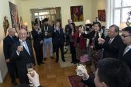 O Presidente da República Marcelo Rebelo de Sousa promove, na Residência do Embaixador de Portugal em Pequim, um almoço com os principais agentes de difusão da Língua e Cultura Portuguesas na China, a 28 de abril de 2019