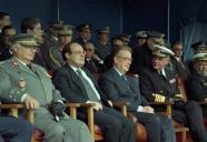 O Presidente da República, Jorge Sampaio, visita o Comando das Tropas Aerotransportadas, em Tancos, a 14 de fevereiro de 1997
