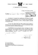 Carta do Presidente da República Democrática de São Tomé e Príncipe, Miguel Trovoada, endereçada ao Presidente da República de Portugal, Dr. Jorge Sampaio, convidando-o a estar presente, junto com sua esposa, na comemoração do Dia Nacional de S.Tomé e Príncipe na EXPO 98, no dia 3 de setembro de 1998.