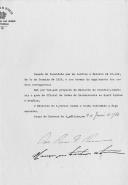 Decreto de concessão do grau de Oficial da Ordem da Benemerência ao Sport Lisboa e Benfica assinado pelo Presidente da República, António Óscar Fragoso Carmona