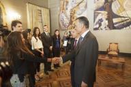 Encontro promovido pelo Presidente da República, Aníbal Cavaco Silva, com a Comunidade Portuguesa do Global Shapers, a 10 de abril de 2014