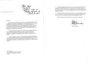 Carta do Secretário-Geral das Nações Unidas, Kofi A. Annan, endereçada ao Presidente da República de Portugal, Jorge Sampaio, informando-o sobre a data de 20 de maio de 2002 para a transferência da soberania de Timor Leste e convidando-o a estar presente nas cerimónias e comemorações da independência daquele país dos dias 19 e 20 de maio em Díli.